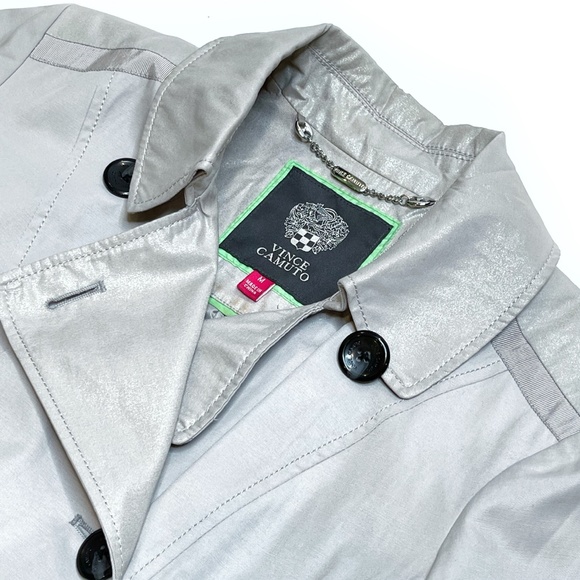 ⚡️FLASH SALE⚡️ Vince Camuto Belted Shimmer Trench Coat - Picture 5 of 7